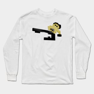 8-bit Bruce Lee in 3D Long Sleeve T-Shirt